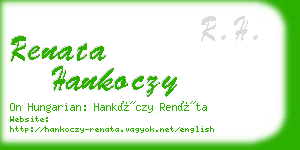 renata hankoczy business card